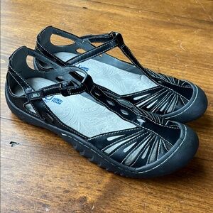 Jambu Black Mary Jane Sandals Size 8.5 M